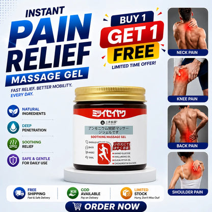 Japanese Instant Pain Relief Soothing Massage Gel (Buy 1 Get 1 FREE)
