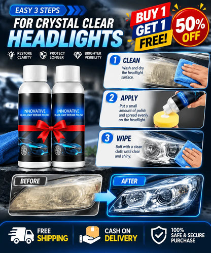Innovative Headlights Repair Polish - Buy 1 Get 1 Free 🔥